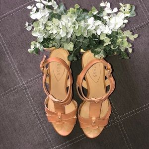 GUESS Nude Wedges